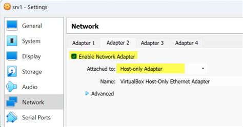 Image result for Warning Network in VirtualBox