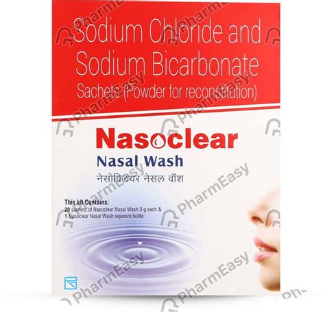 Buy NASOCLEAR 3GM SACHET OF 20 NASAL WASH KIT Online & Get Upto 60% OFF ...