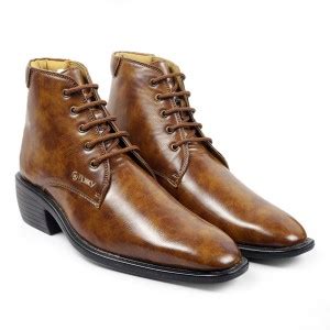 Fasczo Men's Office Wear Formal Height Increasing Lace Up Ankel Boots ...