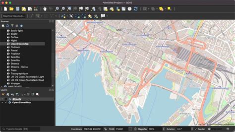Using OS Open Maps QGIS 的图像结果