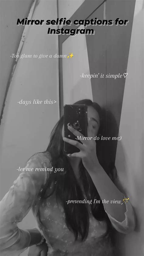 Snapchat Mirror Selfie Caption
