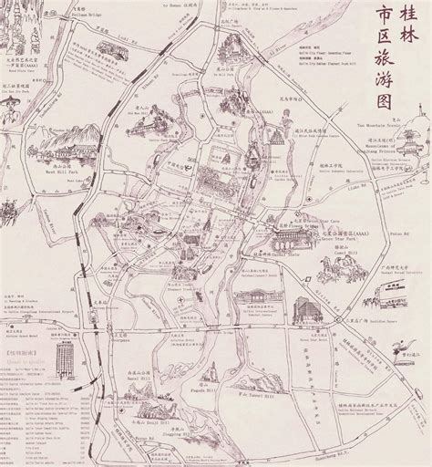 我设计的桂林七星公园地图_是卡子-站酷ZCOOL