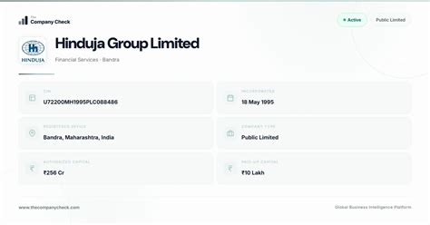 Hinduja Group Limited - 2026 Insights | The Company Check