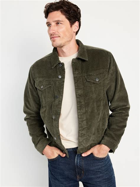 Sherpa-Lined Corduroy Jacket | Old Navy