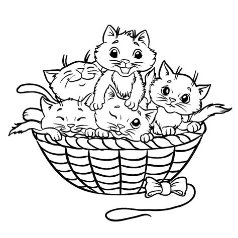Kittens Coloring Pages Printable