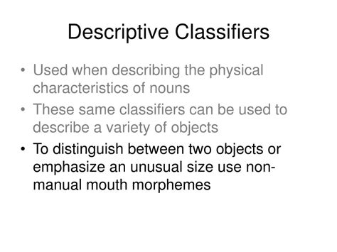 Descriptive Classifiers Examples 的图像结果