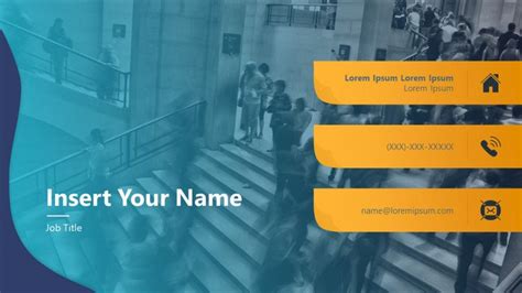 Business Card Template MS PowerPoint 的图像结果