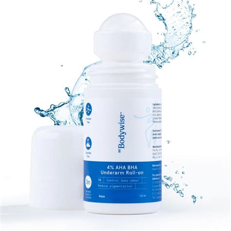 Be Bodywise 4% Aha Bha Underarm Roll On 50ml | 2% Lactic Acid, 1% ...