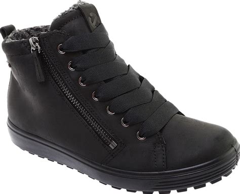 Buy Womens ECCO Soft 7 Tred GORE-TEX High Top Sneaker Black Cow Oil ...