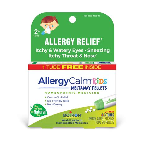 Boiron AllergyCalm Kids, Homeopathic Children's Medication for Allergy ...