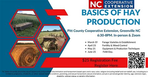 Basics of Hay Production, N.C. Cooperative Extension - Pitt County ...