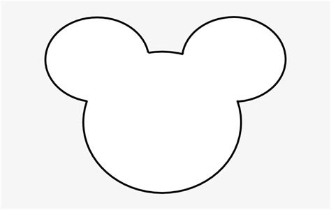 Mickey Mouse Outline Clip Art - White Mickey Head Png PNG Image ...