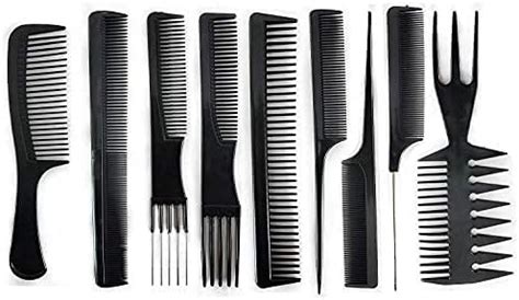 Buy KAVIN Professionally Use Different Shapes Hair Cutting Comb Set ...