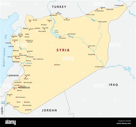 Syria map hi-res stock photography and images - Alamy