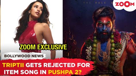 SHOCKING! Triptii Dimri got REJECTED for item song in Allu Arjun ...
