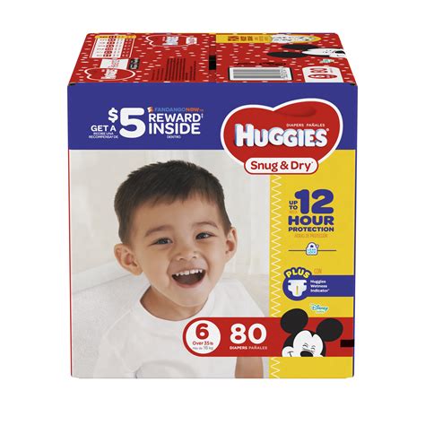 HUGGIES Snug & Dry Diapers, Size 6, 80 Count - Walmart.com
