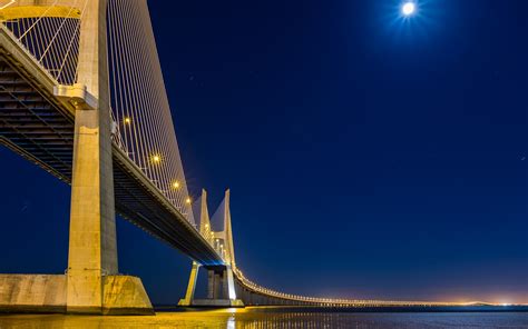 Download Man Made Vasco Da Gama Bridge HD Wallpaper