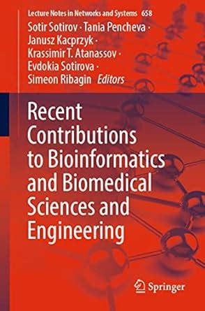 Buy Recent Contributions to Bioinformatics and Biomedical Sciences and ...