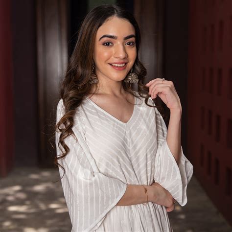 Buy White Bandhani & Stone Printed Tiered Dress with Flared Sleeves ...