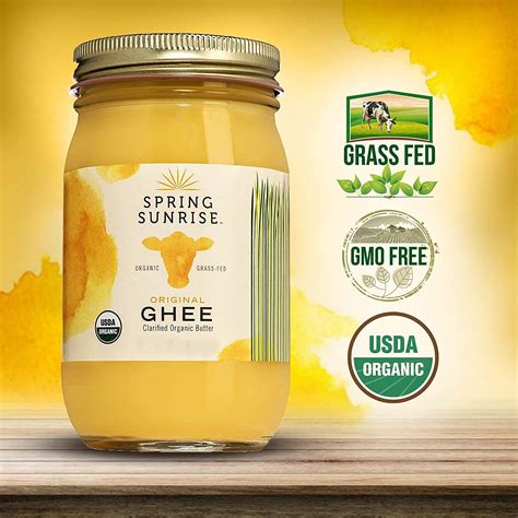 Buy Spring Sunrise Organic Grass Fed Ghee Butter - USDA Certified ...