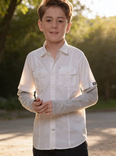 Buy Boys White Stretch Cotton Shirt Full Sleeve | Stylish Kids Wear ...