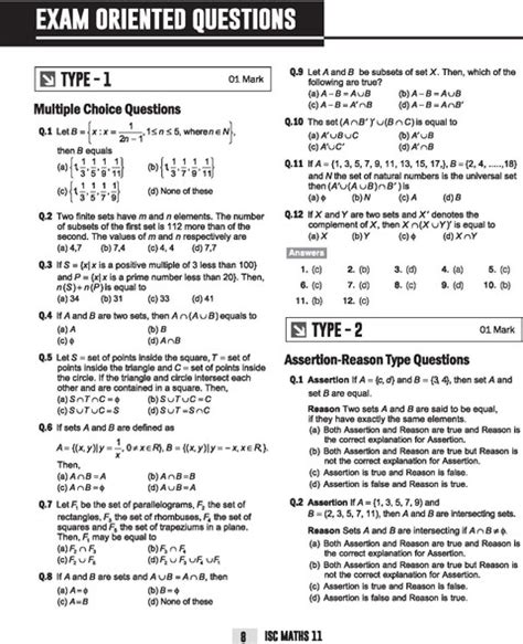 Arihant QUE Bee ISC Maths Question Bank For Class 11 Quick Theory, Exam ...