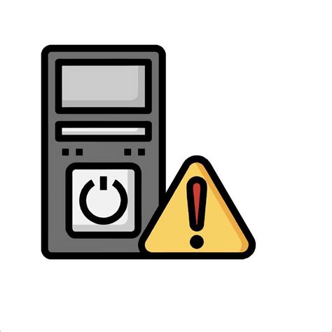 Image result for Computer with Warning Sign Vector