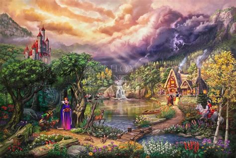 The Evil Queen - Limited Edition Canvas By Thomas Kinkade Studios ...