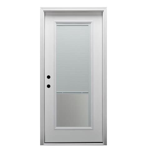 MMI DOOR 36-in x 80-in x 4-9/16-in Fiberglass Right-hand inswing Primed ...