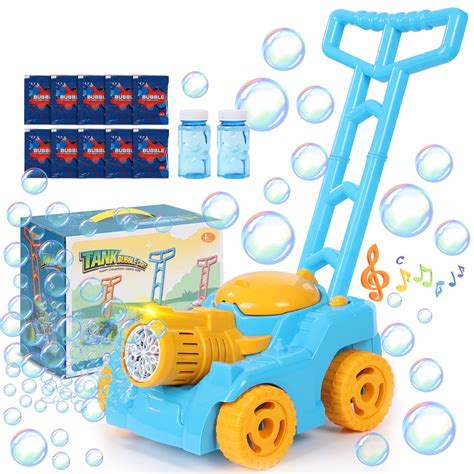 Wisairt Bubble Lawn Mower, Children's Outdoor Bubble Maker, Blowing ...