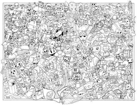 Coloring Pages For Video Games