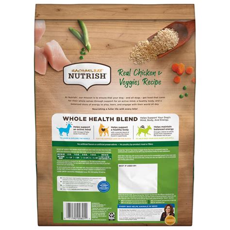 Rachael Ray Nutrish Real Chicken & Veggies Recipe Natural Dry Dog Food ...