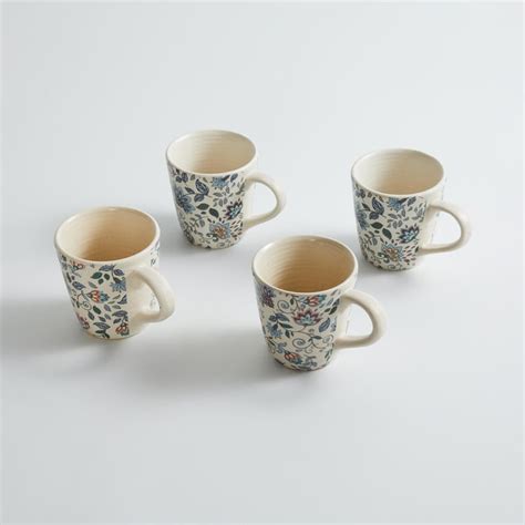 Buy Corsica Mystic India Set of 4 Stoneware Mugs - 240ml from Corsica ...