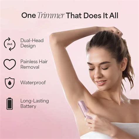 Blinqo™ 2-in-1 Facial & Body Hair Trimmer | Waterproof & USB Rechargeable