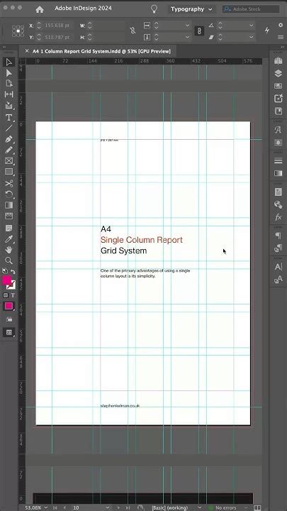 Image result for InDesign Column Guides