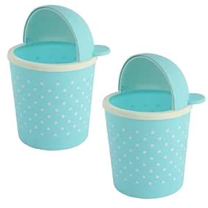 Kuber Industries (Pack of 2) Table Dustbin | Teddy Desk Dustbin With ...