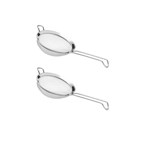 Buy YBM HOME Pack of 2 Stainless Steel Fine Mesh Strainer Colander ...