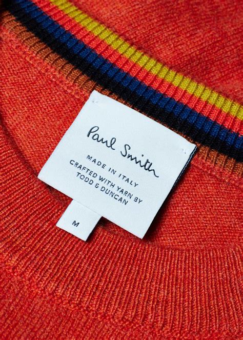 Men's Bright Red Cashmere Crew Neck Sweater