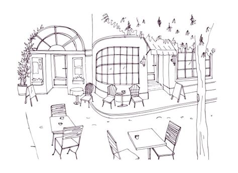 Black-footed ferret monochrome outline drawing Vector Image