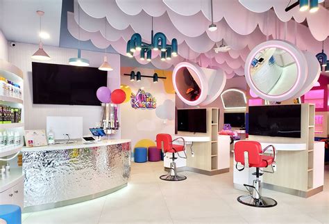 Colorful Hair Salon Design for Kids