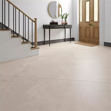 Large Cream Floor Tiles
