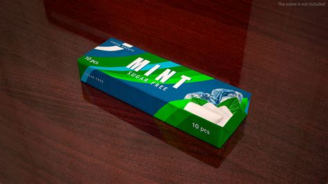 Mint Chewing Gum Pack 3D Model $19 - .max .3ds .blend .c4d .fbx .ma ...