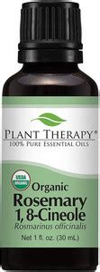 Plant Therapy Rosemary 1,8-Cineole Organic Essential Oil 30 mL (1 oz ...