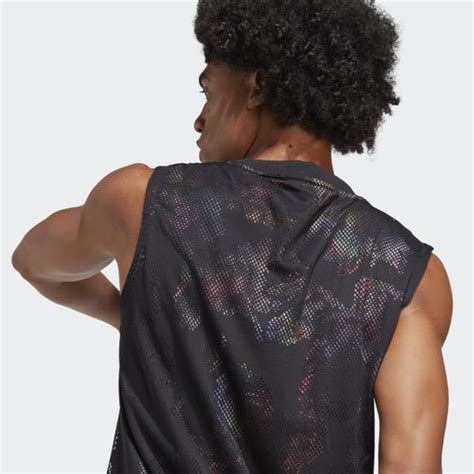 adidas Men's Tennis Melbourne Tennis Sleeveless Tee - Black | Free ...