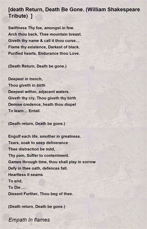 Sad Poems About Death