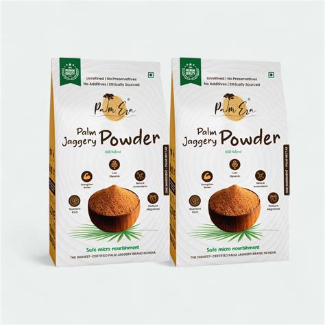 Pure Natural Palm Jaggery Powder | Chemical-Free Natural Sweetener ...