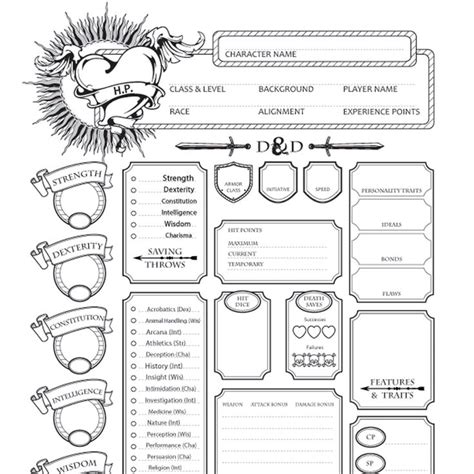 Dnd 5E Downloadable Character Sheet 的图像结果