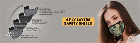 EUME Protect+ 95 4 Layer Reusable Washable Face Mask for Men and Women ...