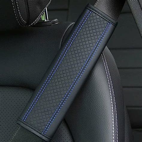 BROGBUS Car Seat Belt Shoulder Pad Cover Car Safety Belt Pad (Black ...