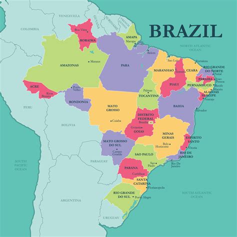 Brazil Map States